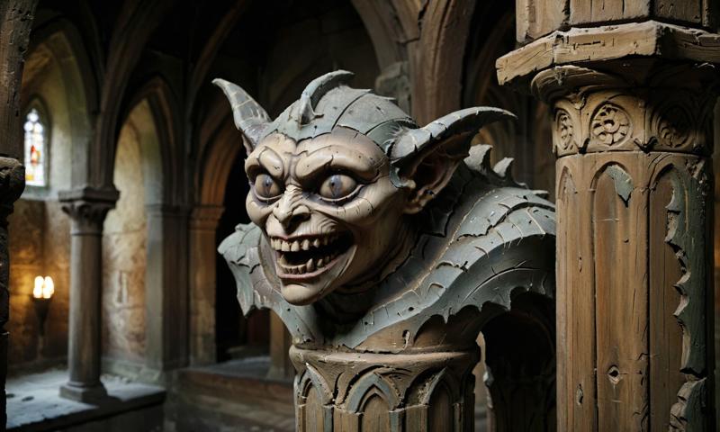 11016-55746123-_lora_paintedpotterycd_xl-000004_0.3_,a wheathered and decayed painted demonic wooden sculpture of the gargoyle on the top of ol.jpg